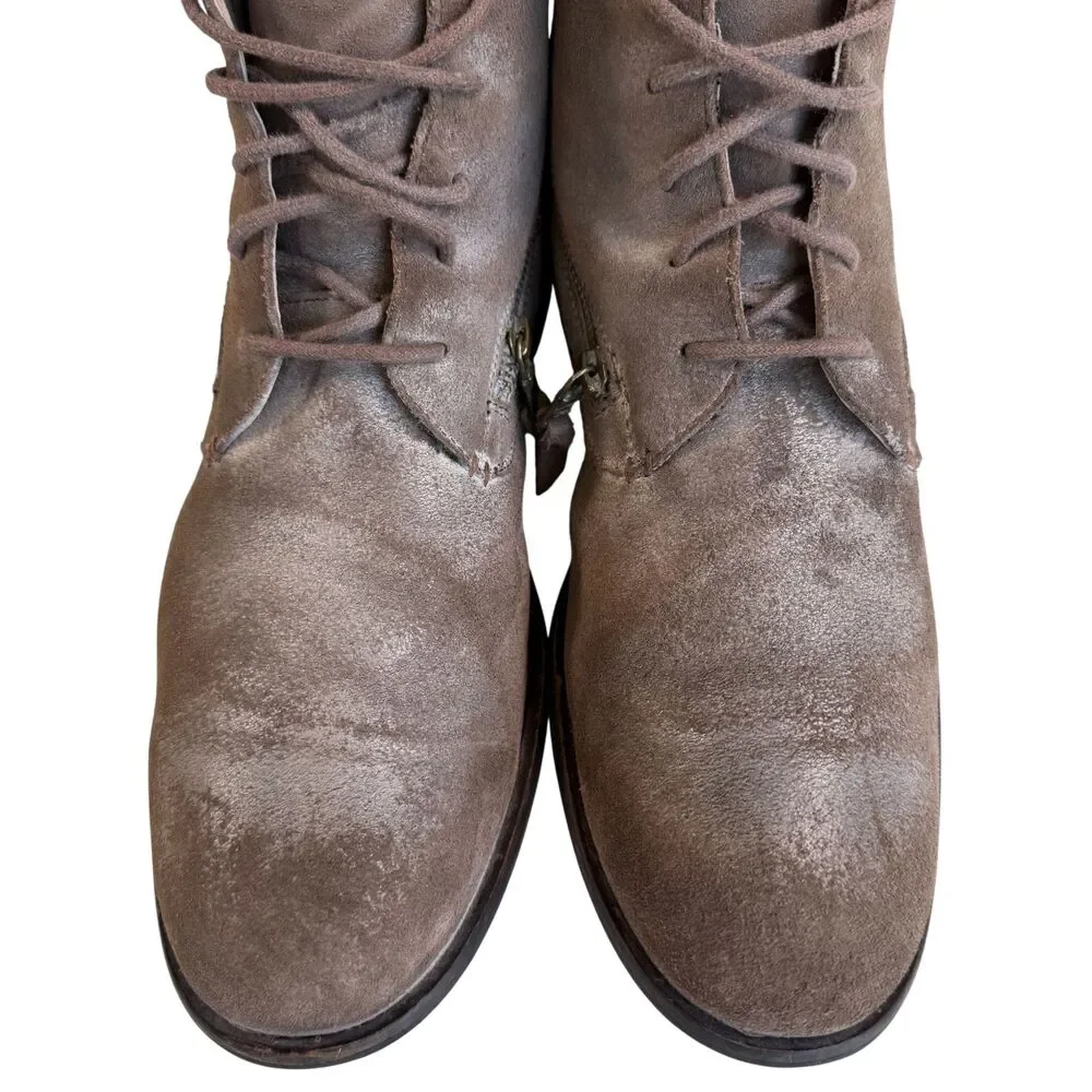 John Varvatos Suede Leather Men's Brown Distressed Chukka Boots Size 10.5M